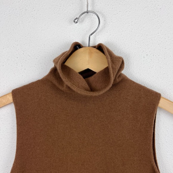 Linda Allard Ellen Tracy Cashmere Funnel Neck Sweater - Picture 2 of 6